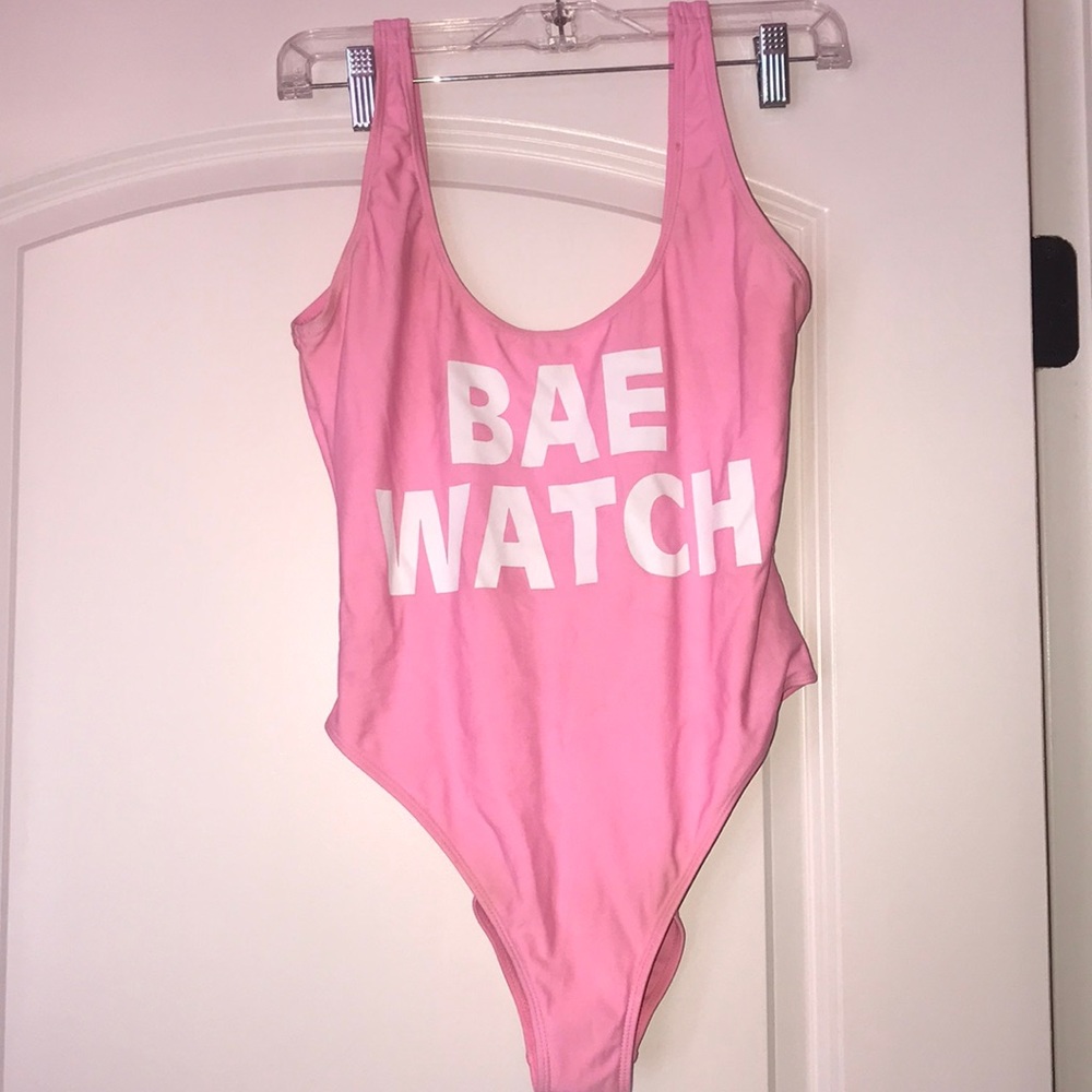 LIGHT PINK BAE WATCH ONE PIECE